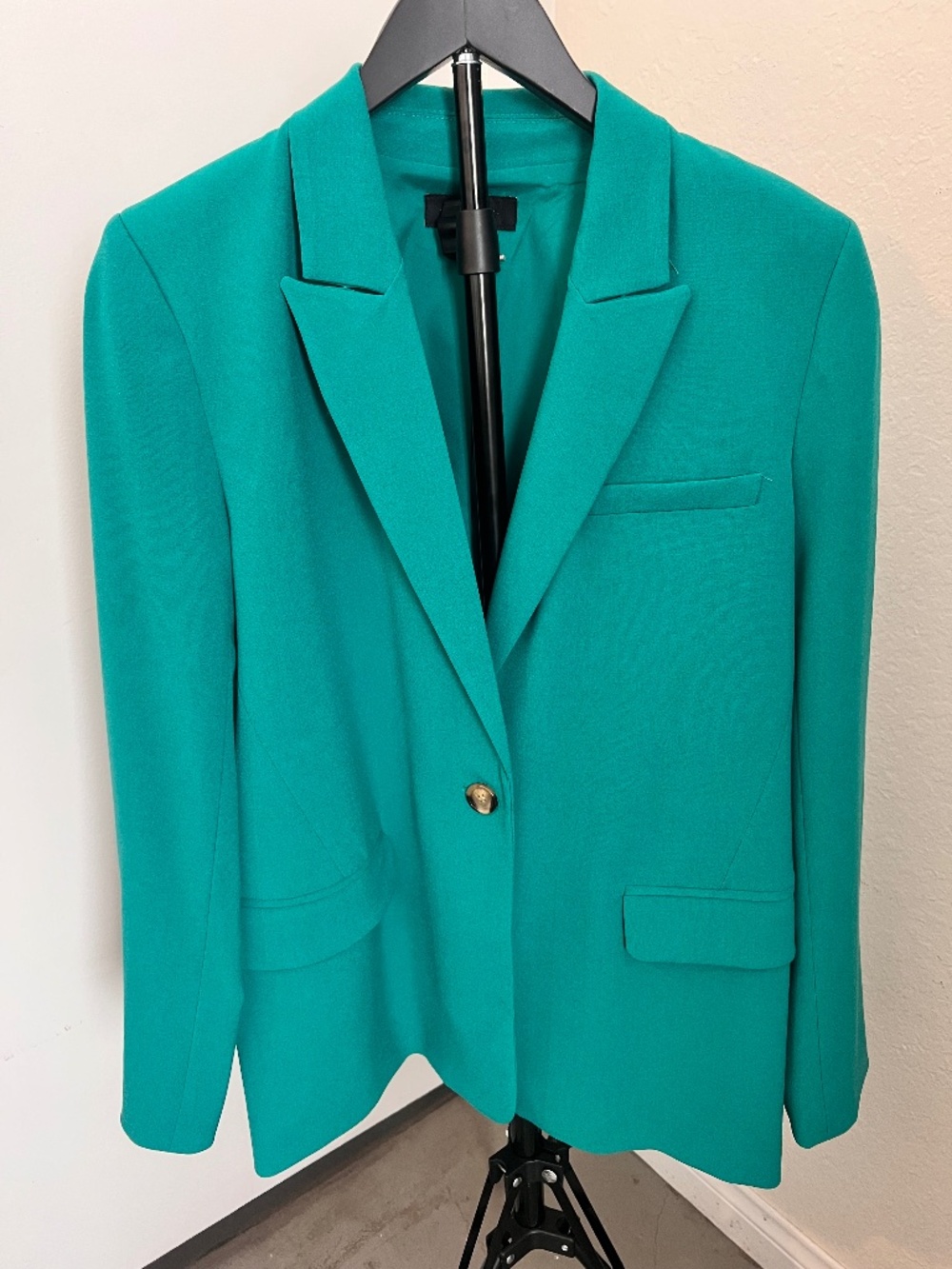 Halogen Teal Lined Fitted Blazer | Size 8